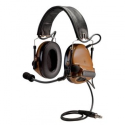 3mtm-peltortm-comtactm-ach-communication-headset-mt17h682fb-49-cy-dual-comm-single-downlead-flexi-boom-mic-coyote-brown-1-ea-case-c11