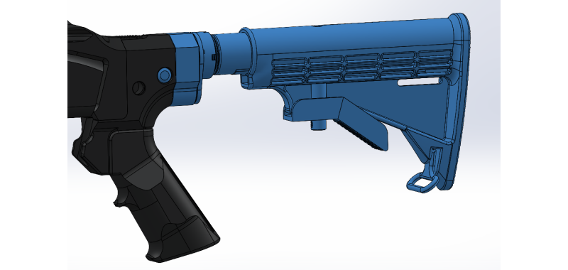 Lockhart Tactical UBS-12 Gen 3 Modular Quick Detach AR15 Buttstock Kit