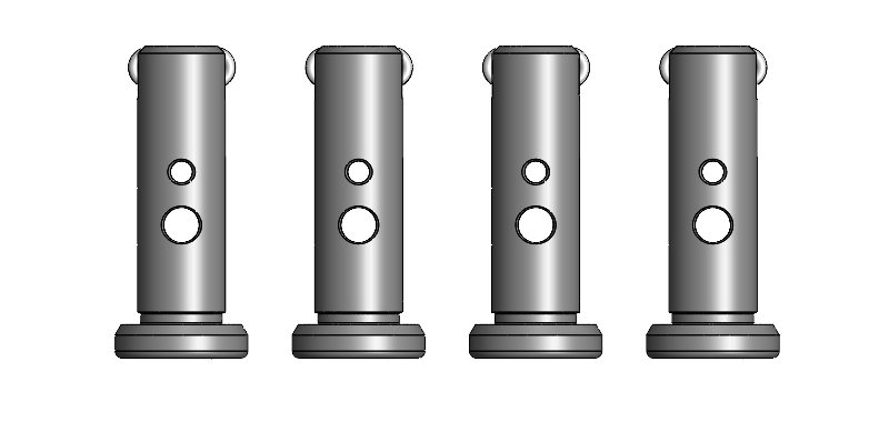 (Set of 4) LTAC Standard Length Take Down Pins